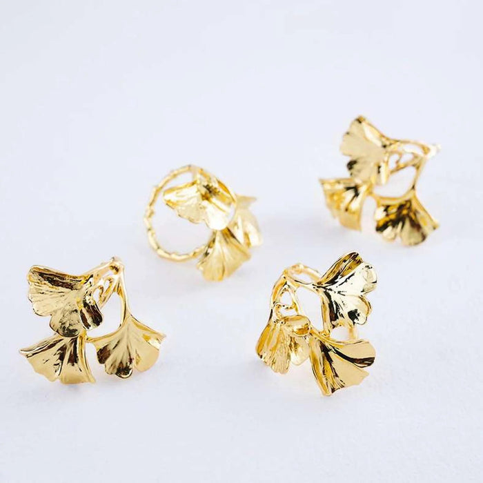 Iver S/4 Napkin Ring Gold 6.8X4.3X5.2Cm Pan Home