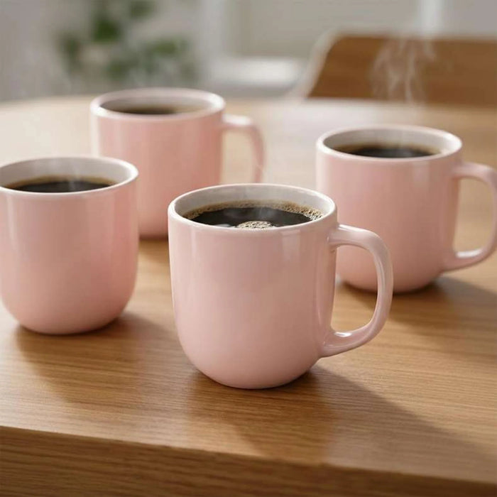 Ivy 4-Piece Porcelain Mug 385Ml -Assorted