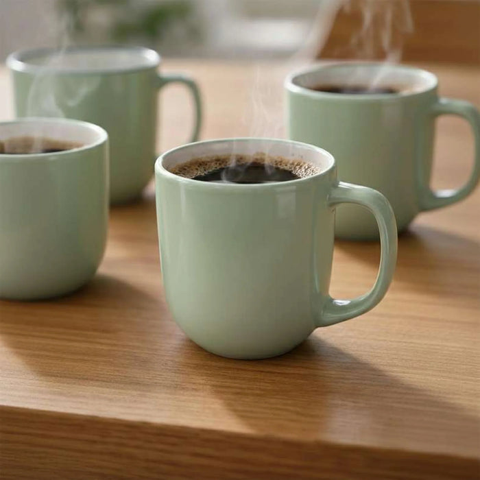 Ivy 4-Piece Porcelain Mug 385Ml -Assorted