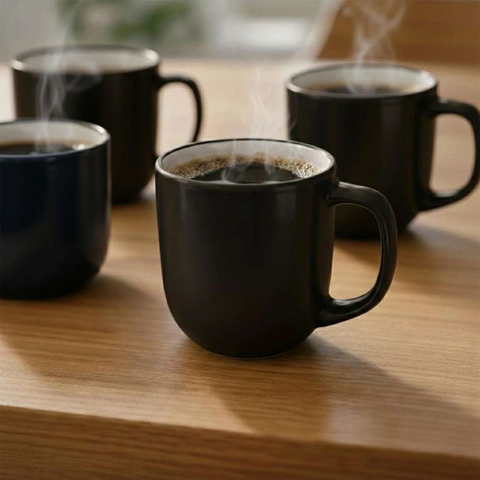 Ivy 4-Piece Porcelain Mug 385Ml -Assorted