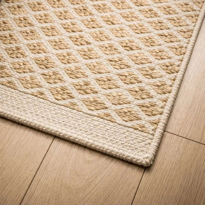 Izuka Handwoven Jute & Cotton Dhurrie 90X150Cm - Natural Pan Home