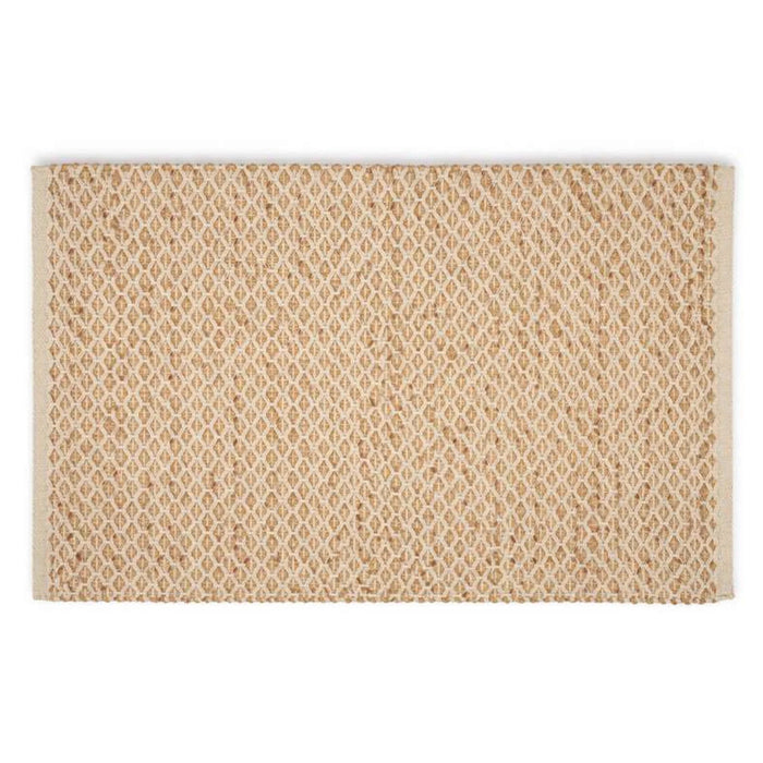 Izuka Handwoven Jute & Cotton Dhurrie 90X150Cm - Natural Pan Home