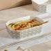 Izzet Rectangular Baking Dish 24X17.5X6.8Cm -White Pan Home