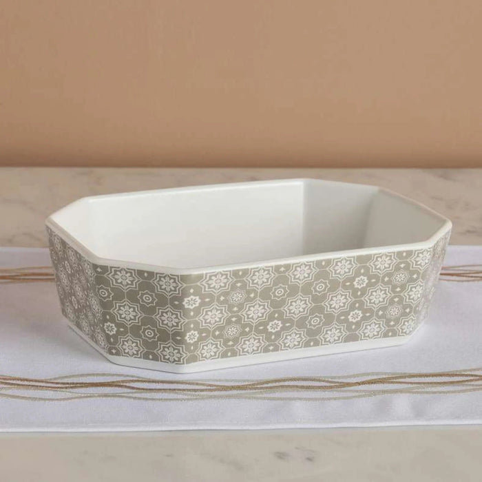 Izzet Rectangular Baking Dish 24X17.5X6.8Cm -White Pan Home