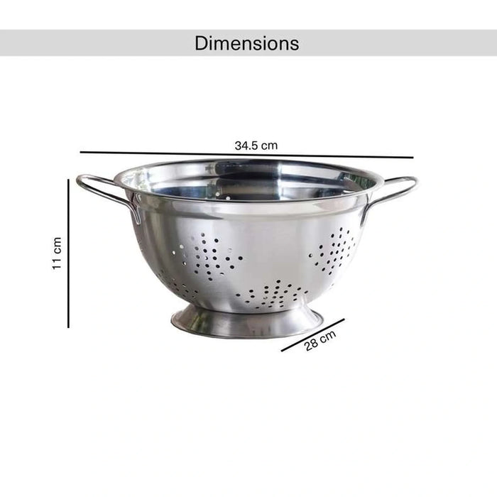 Jada Stainless Steel Colander D28Cm -Chrome