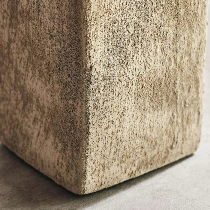 Jaffa Stoneware Square Vase 11.5X11.5X45Cm - Grey Pan Home