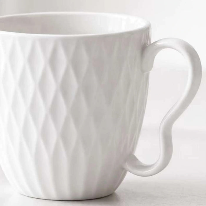 Jaris 4-Piece Porcelain Mug With Mug Tree 300Ml -White