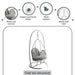 Jasmela Outdoor Swing - Light Grey Pan Home
