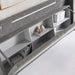 Javier Queen Bed 160X200 Headboard With 2 Usb Port Led Lights And  Storage- Stone Grey Pan Home