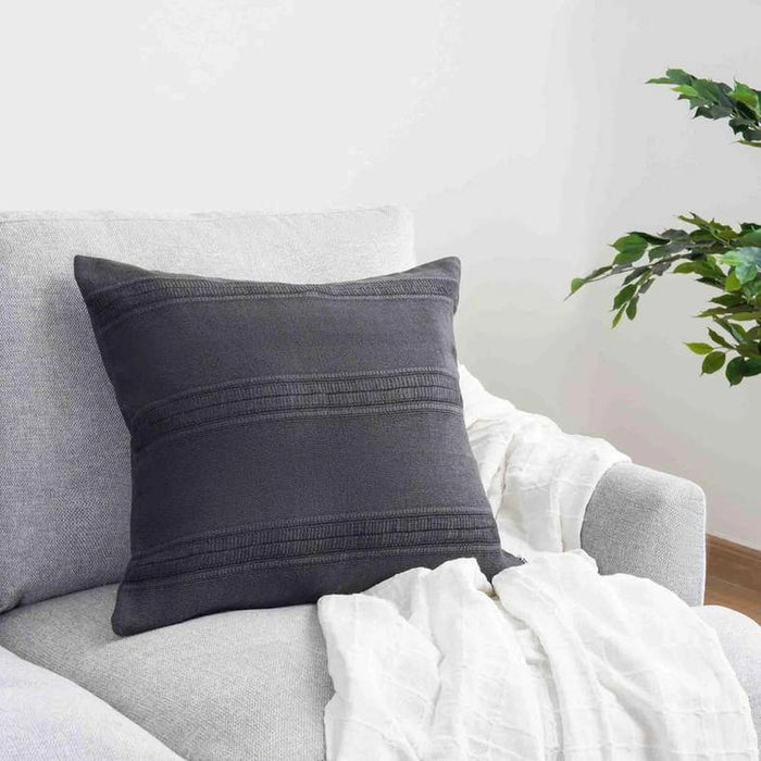 Jaxtyn Cushion Cover 50X50Cm - Charcoal Pan Home