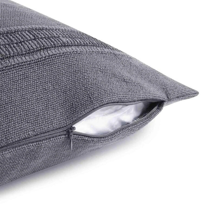 Jaxtyn Cushion Cover 50X50Cm - Charcoal Pan Home