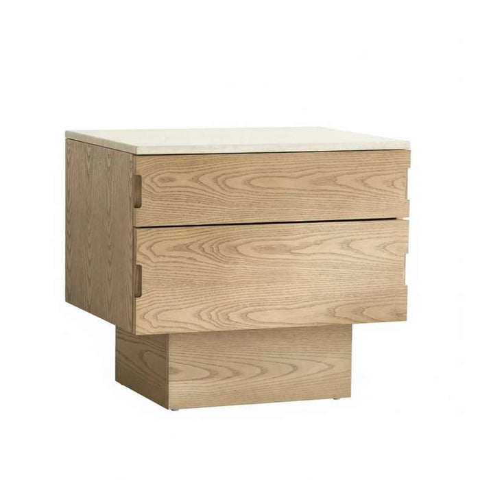 Jaylen Nightstand With 2 Drawer - Natural
