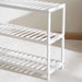 Jezelle 3-Tier Bamboo Bath Shelf 70X24.5X55cm - White Pan Home