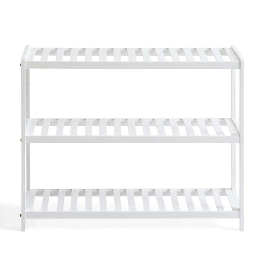 Jezelle 3-Tier Bamboo Bath Shelf 70X24.5X55cm - White Pan Home