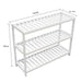 Jezelle 3-Tier Bamboo Bath Shelf 70X24.5X55cm - White Pan Home