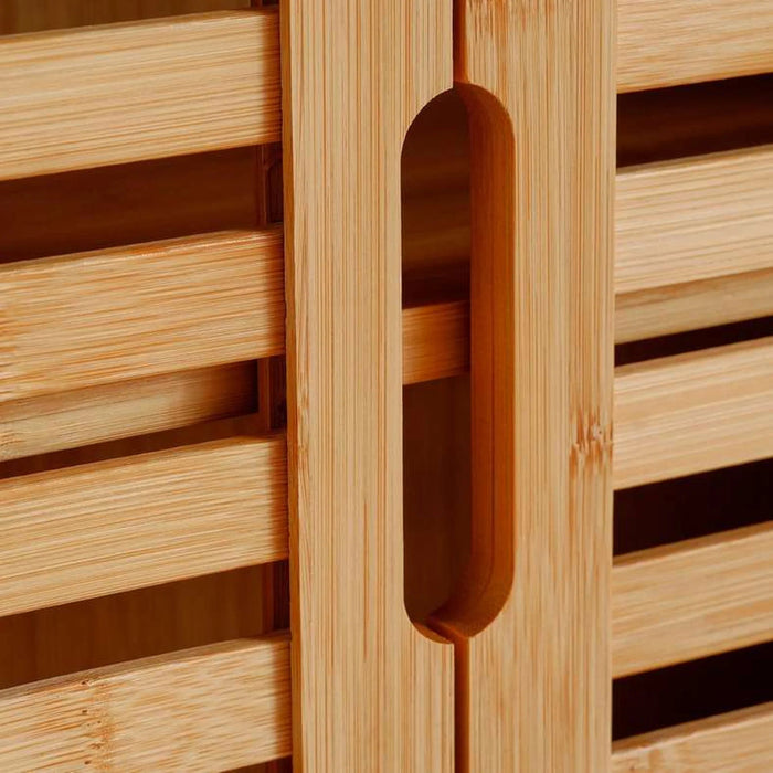 Jia Bamboo Bathroom Wall Cabinet 59X20.5X66.5 Cm - Natural Pan Home