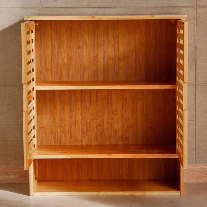 Jia Bamboo Bathroom Wall Cabinet 59X20.5X66.5 Cm - Natural Pan Home