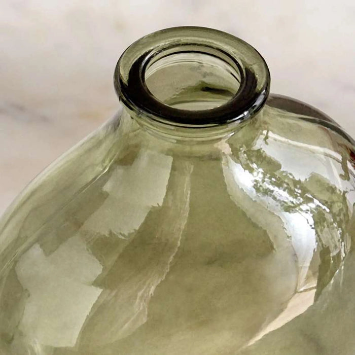 Joey Glass Amphora Vase 7X5.6X15Cm - Green