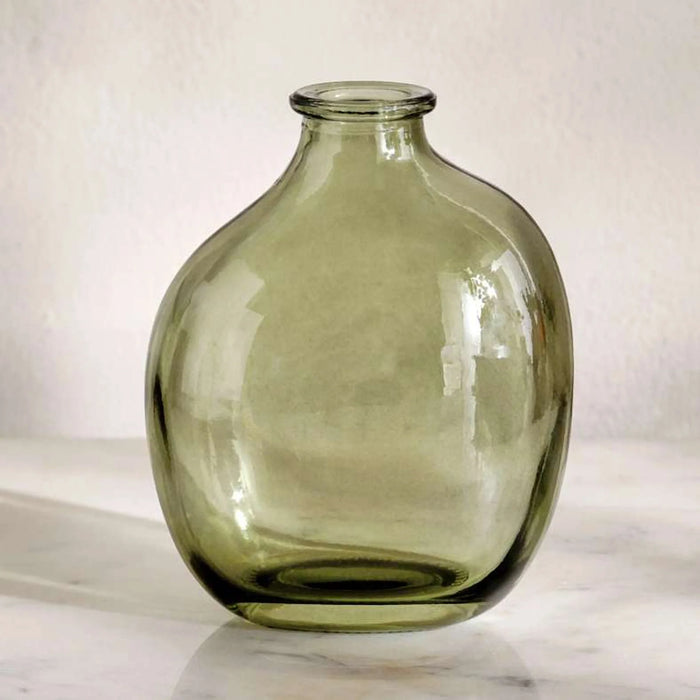 Joey Glass Amphora Vase 7X5.6X15Cm - Green