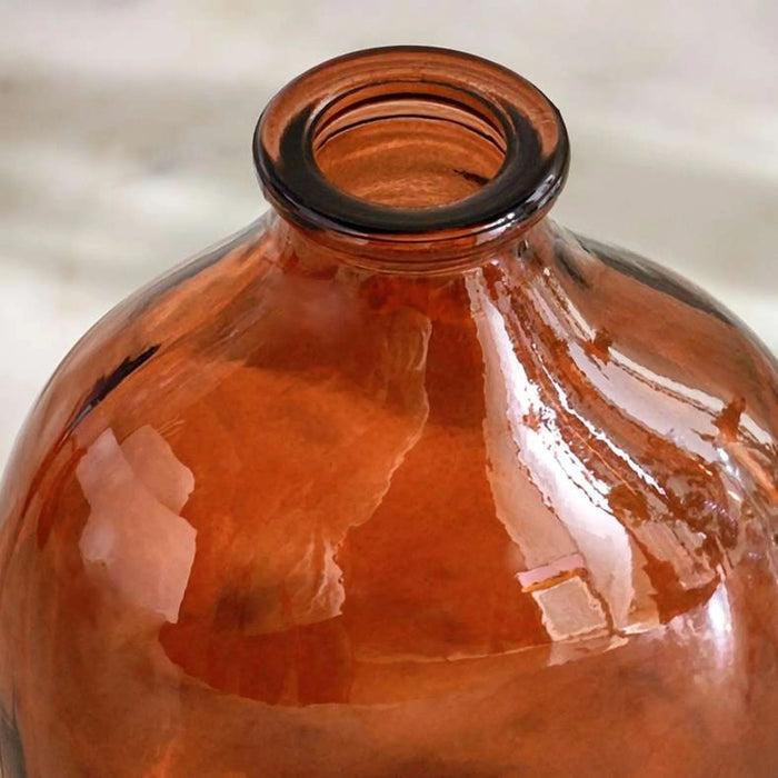 Joey Glass Bud Vase  8.8X6X11Cm -  Amber