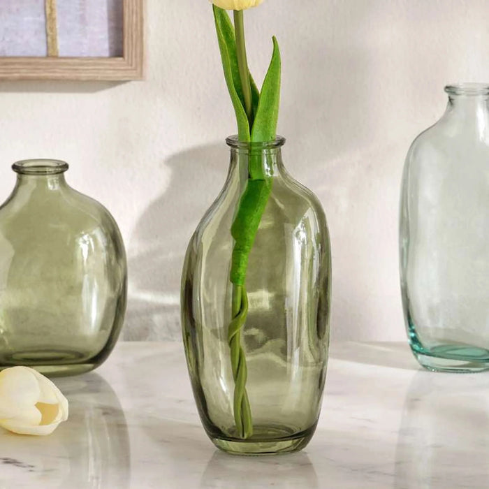 Joey Glass Bud Vase 8.8X6X11Cm - Green