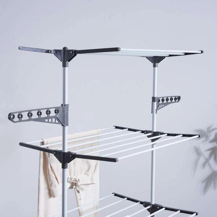 Johrain Foldable Cloth Dryer With 16M Drying Space - White Pan Home