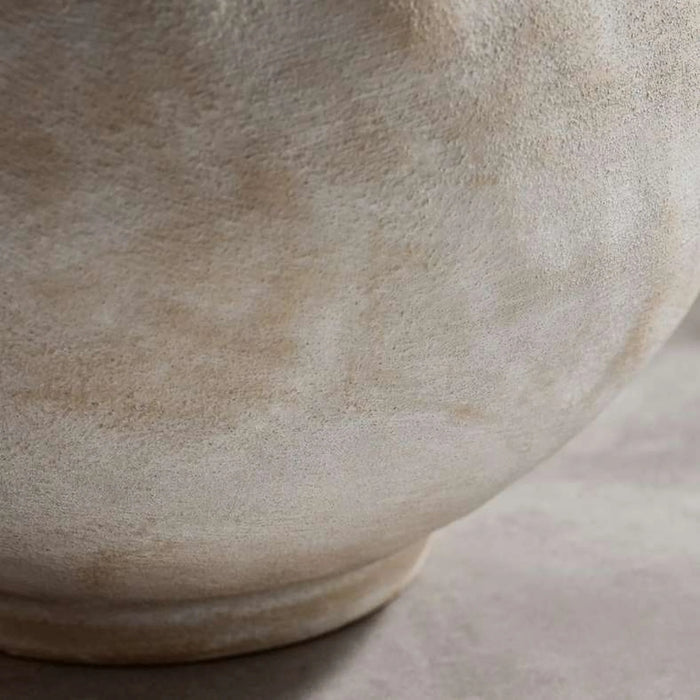 Jonie Stoneware Vase With Gold Finish 28.6X28.6X27Cm - Beige