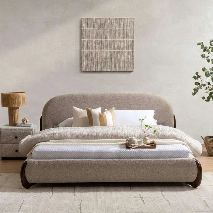 Josna King Bed 180X200 Cm - Grey