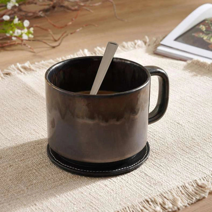 Jovin Reactive Glaze Stoneware Mug 570Ml -Metalic Blue Pan Home