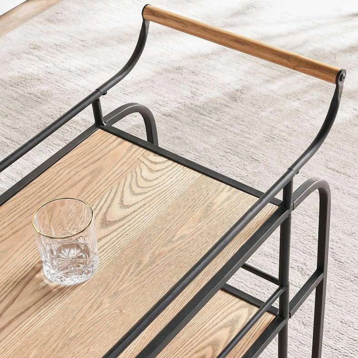 Jubilee Serving Trolley 3 Tier Wood - Black & Brown