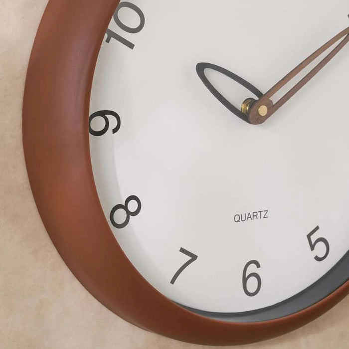 Julian Wall Clock Dia 30.5Cm - Brown Pan Home