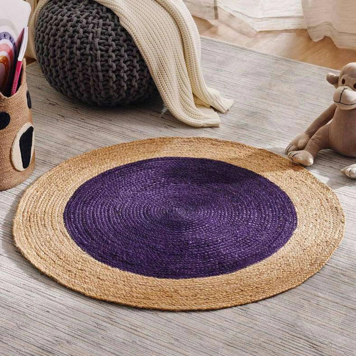 Julien Handmade Jute Rug - 90Cm Round Pan Home