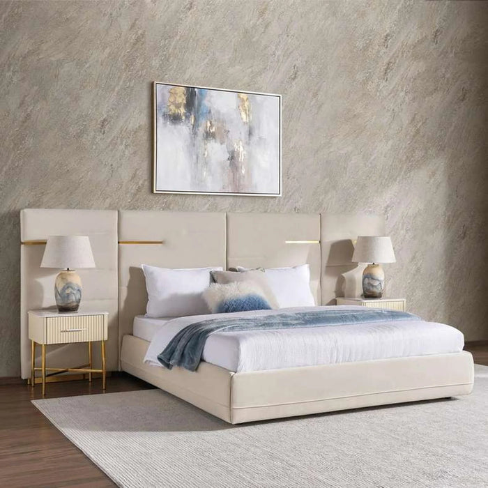 Juliette Super King Bed 200X200 - Beige