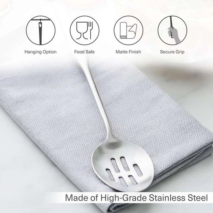 Jumanna Slotted Spoon 38Cm - Chrome