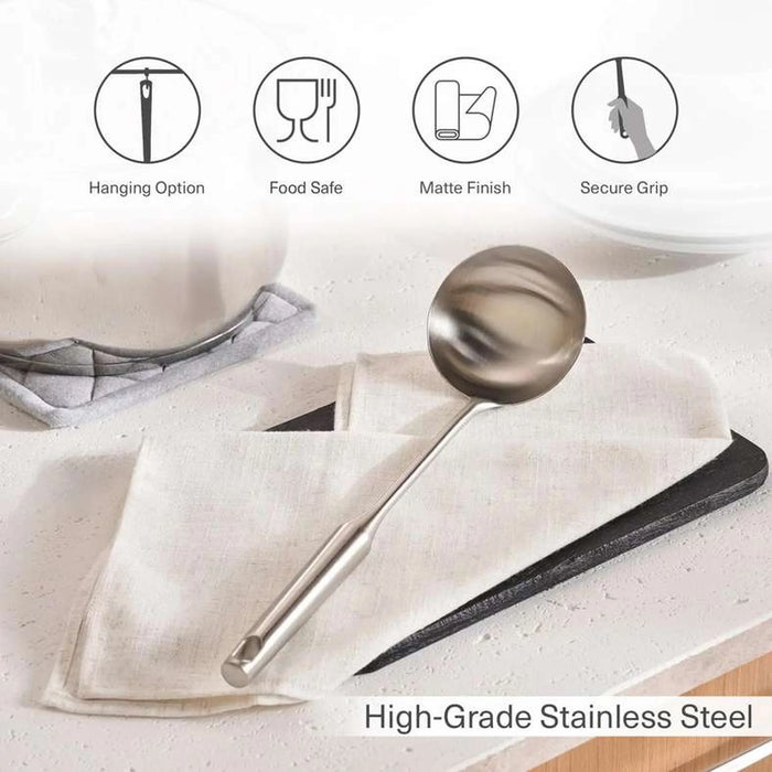 Jumanna Soup Ladle 35Cm - Chrome