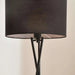 Kaede E27 Metal Floor Lamp 38X154Cm - Black Pan Home