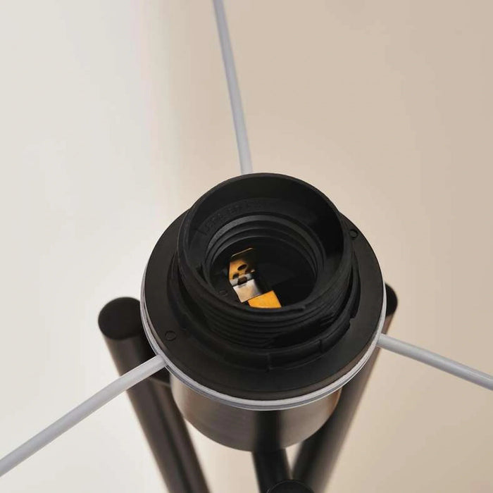 Kaede E27 Metal Floor Lamp 38X154Cm - Black Pan Home