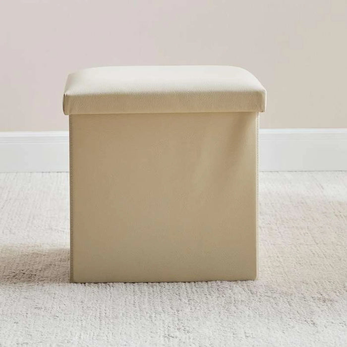 Kairo Storage Ottoman 38X38X38Cm - Beige
