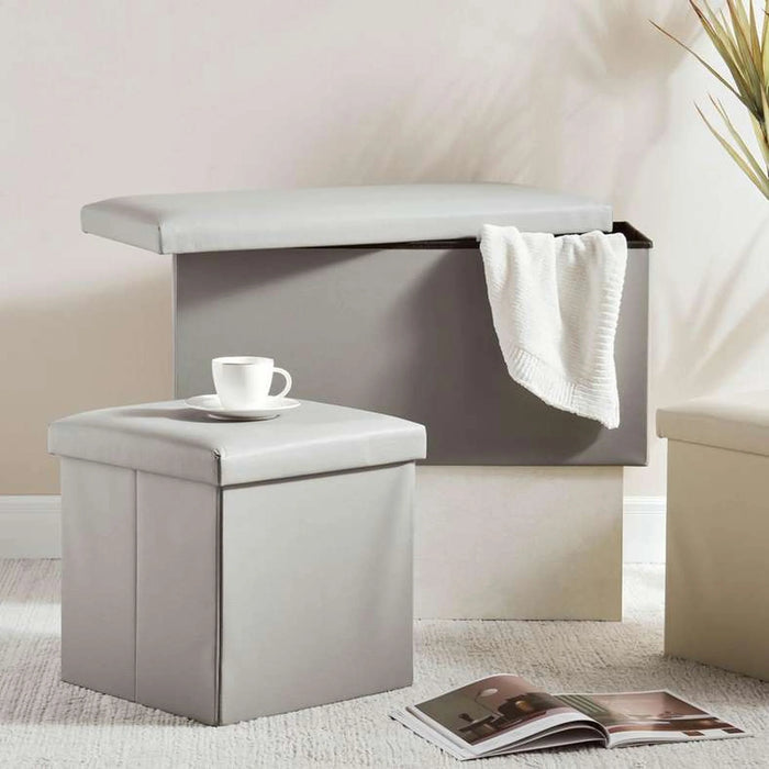 Kairo Storage Ottoman 38X38X38Cm-Grey