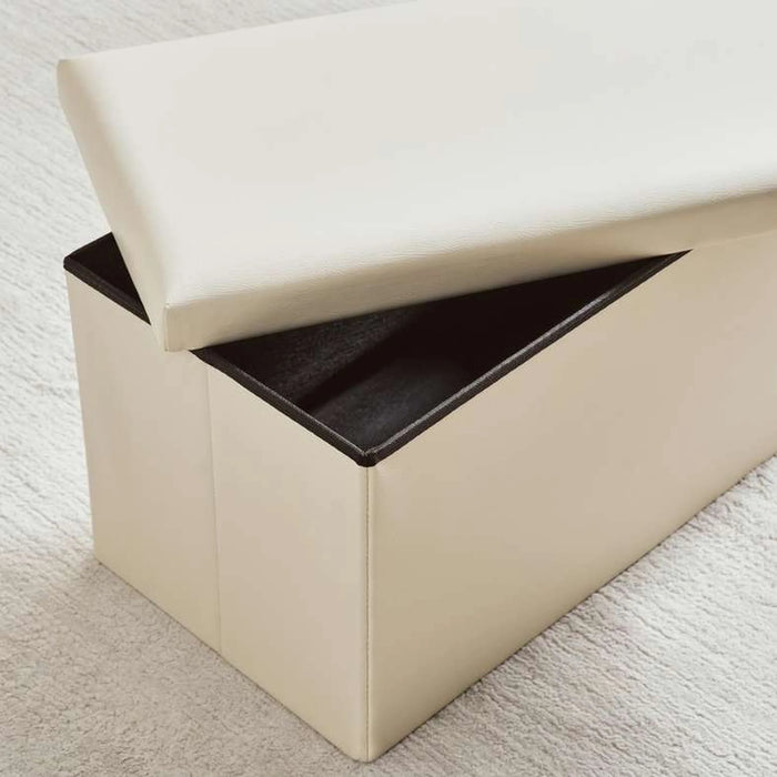 Kairo Storage Ottoman 76X38X38Cm - Beige