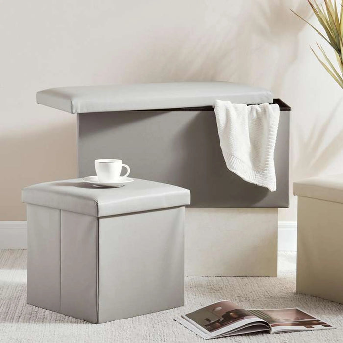 Kairo Storage Ottoman 76X38X38Cm-Grey