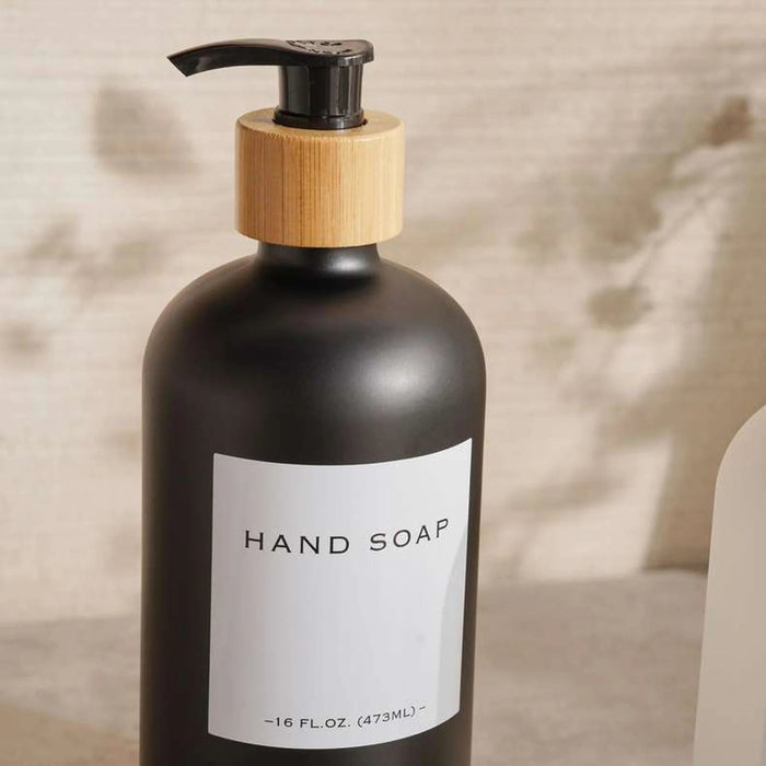 Kansas 3-Piece Bath Accessory Set -Black/White Pan Home
