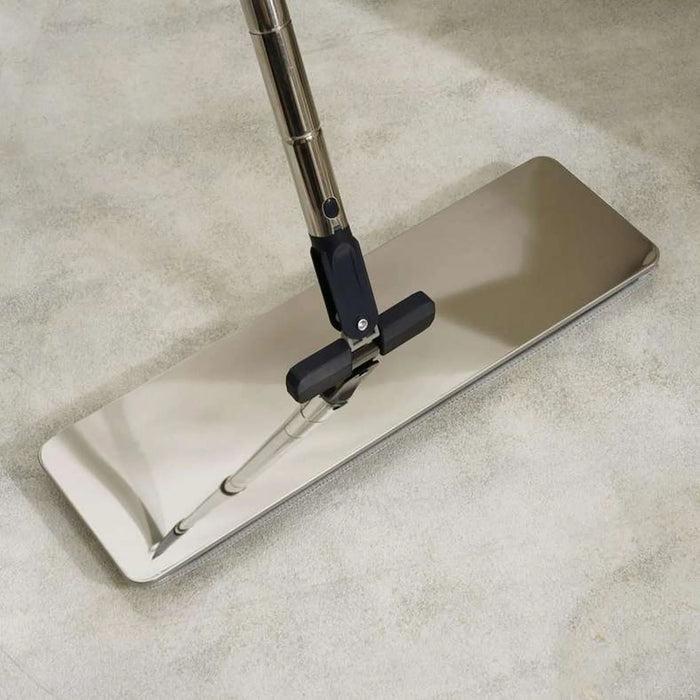 Kansas 4-Piece Stainless Steel Flat Mop Set 8L - Black