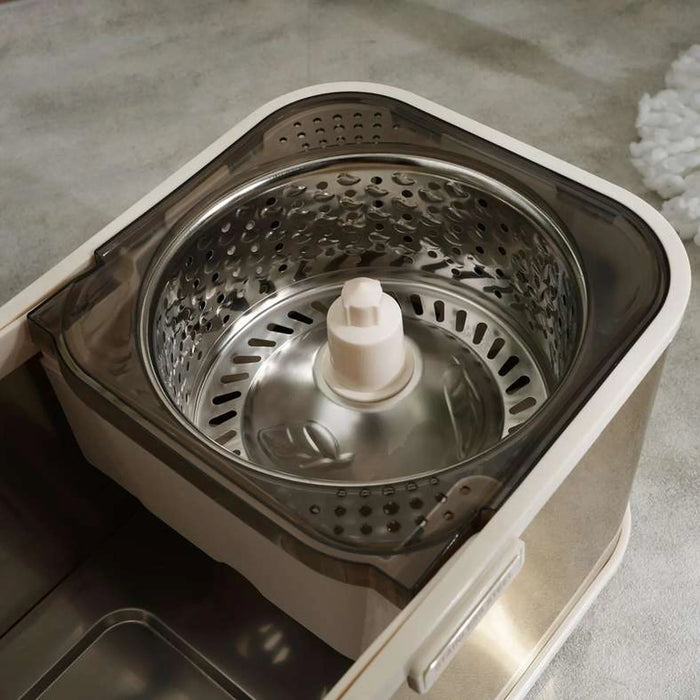 Kansas 4-Piece Stainless Steel Spin Mop Set 7L - Gold