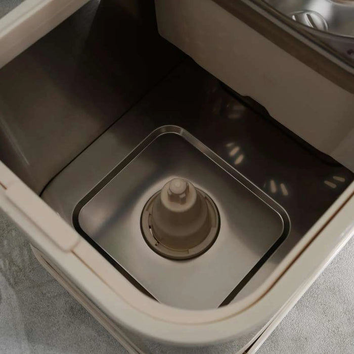 Kansas 4-Piece Stainless Steel Spin Mop Set 7L - Gold