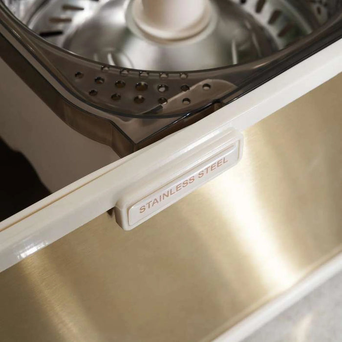 Kansas 4-Piece Stainless Steel Spin Mop Set 7L - Gold
