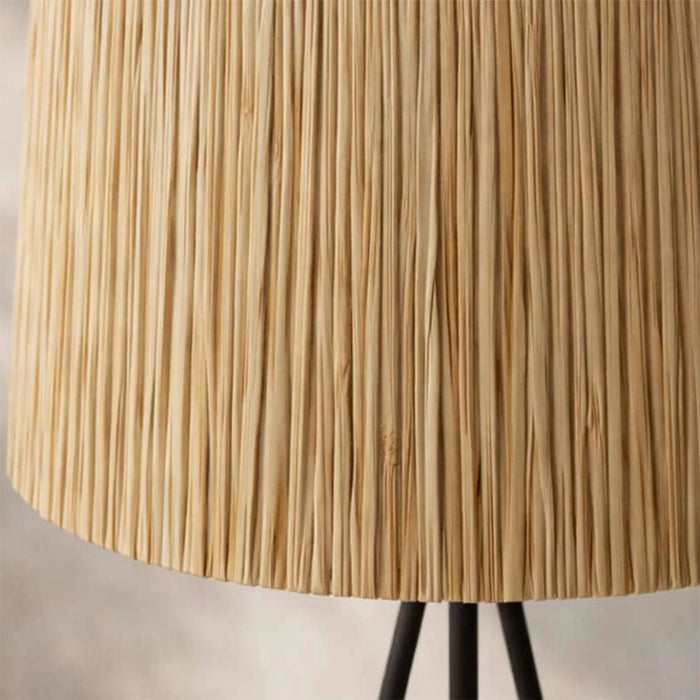 Kansas E27 Tripod Shelf Floor Lamp 48X150Cm - Black