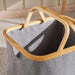 Kara Collapsible Storage Hamper With Handle 41X33X25Cm - Natural Pan Home