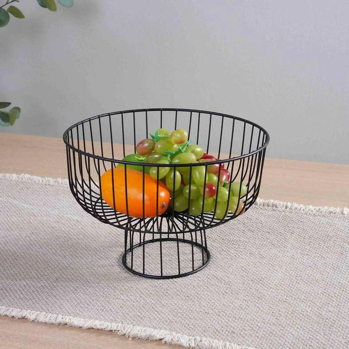 Karen Metal Fruit Basket 28X13X19.5Cm - Black