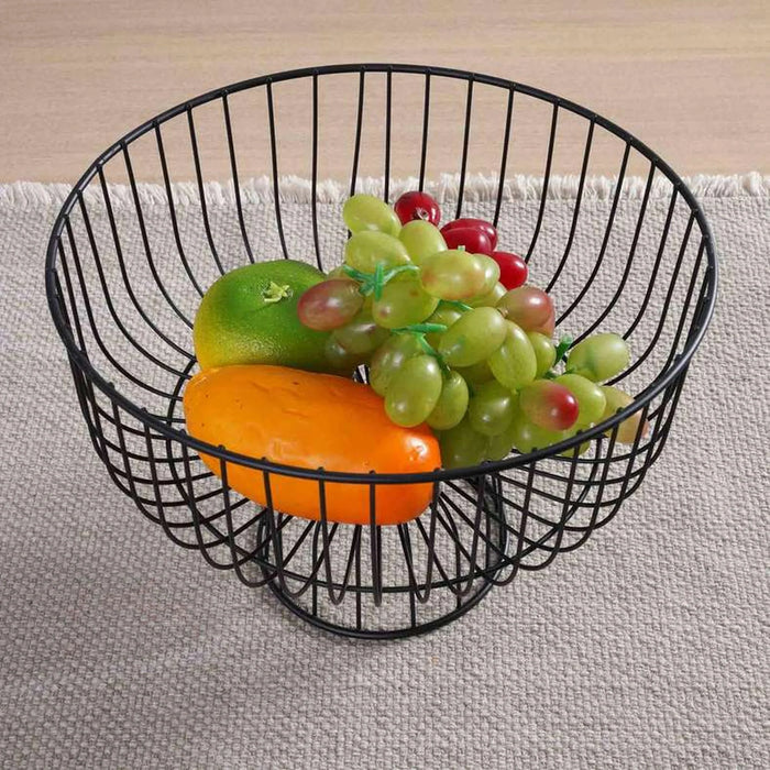 Karen Metal Fruit Basket 28X13X19.5Cm - Black
